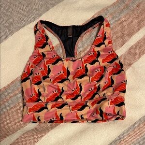 Free People Movement Ashford Synergy Crop Sports Bra Clementine Floral